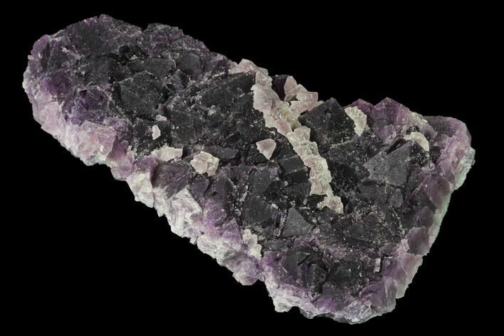 Light-Purple Fluorite on Octahedral Fluorite - Fluorescent! #142623